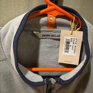 Peter Millar Light Gray Fleece Jacket